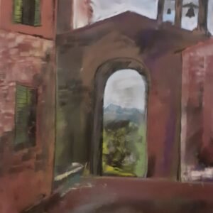 Múltba tekintés (pasztell) 45x60 cm