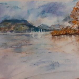 Ősz, Balaton (pasztell) 55x85 cm